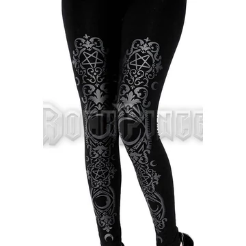 Black gothic Baroque Leggings