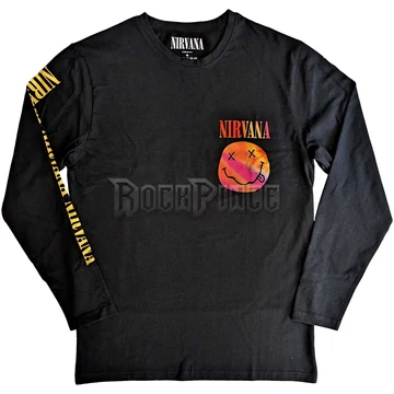 Nirvana - Gradient Happy Face - unisex hosszú ujjú póló - NIRVLST85MB