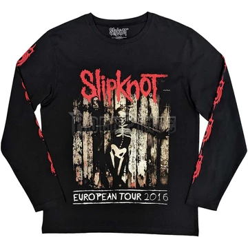 Slipknot - The End So Far Group Photo Tribal-S Nonagram - unisex hosszú ujjú póló - SKLST137MB