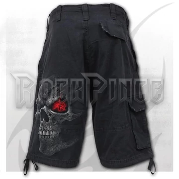 DEATH STARE - Vintage Cargo Shorts Black - D118M701