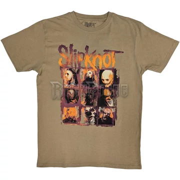 Slipknot - The End So Far Grid Photos - unisex póló - SKTS91MTAN