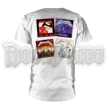 METALLICA - FACES FIRST FOUR ALBUMS - unisex póló - PHDMTLTSWFAC