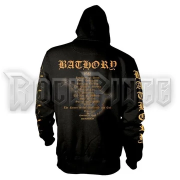 BATHORY - THE RETURN - cipzáras kapucnis pulóver - PH10792HSWZ