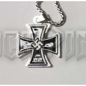 Black Iron Cross Swastika 1939 - acél medál