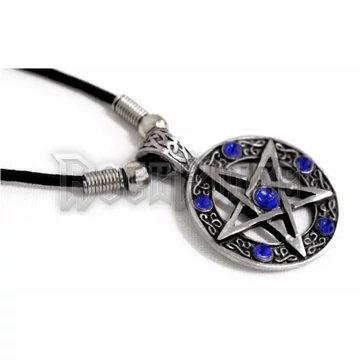 Hat köves pentagramma kék kővel - NEK-A442