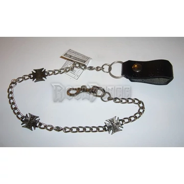 Chopper - oldallánc patentos bőr pánttal