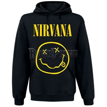 NIRVANA - SMILEY - kapucnis pulóver