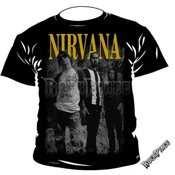NIRVANA - BAND - 1235 - UNISEX PÓLÓ
