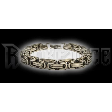 Bizánci karkötő - króm - 8 mm SZÉLES