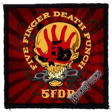 FIVE FINGER DEATH PUNCH - 5FDP Skull (95x95) - kisfelvarró HKF-0145