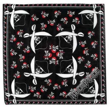 PIRATE SKULL HAT SWORDS - kendő/bandana