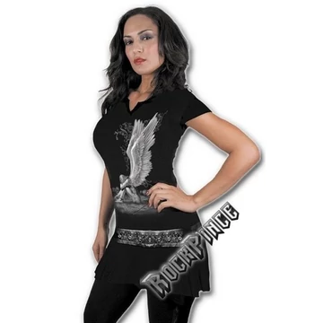 ENSLAVED ANGEL - Stud Waist Mini Dress Black (Plain) - D024F108