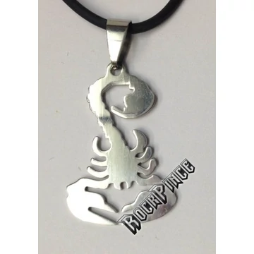 Skorpió acél medál