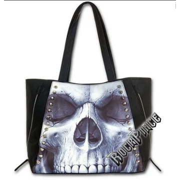 SOLEMN SKULL - Tote Bag - Top quality PU Leather Studded - S012A306