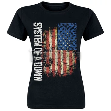 System Of A Down - US Flag - NŐI PÓLÓ