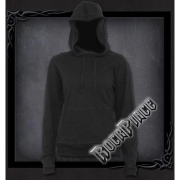 METAL STREETWEAR - Street Ribbed Large Hood Hoodie  Black - P003F269