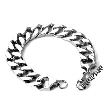 CHARM BRACELET - ACÉL KARLÁNC / 11 mm széles