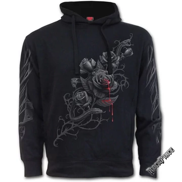 FATAL ATTRACTION - Side Pocket Stitched Hoody Black (Plain) - D061F272