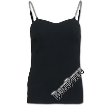 GOTHIC ROCK - Adjustable Chain Camisole Top Black (Plain) - P002G066