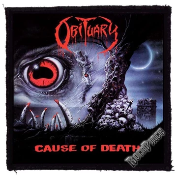 Obituary - Cause Of Death - kisfelvarró (95x95)