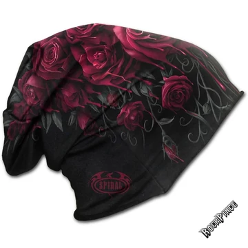 BLOOD ROSE - Light Cotton Beanies Black - K018A801