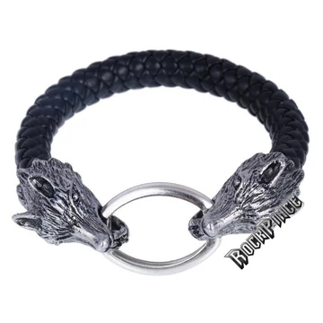 FONOTT VIKING BŐR KARKÖTŐ FARKAS FEJEKKEL