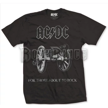 AC/DC - About to Rock - Unisex Póló - ACDCTS06MB