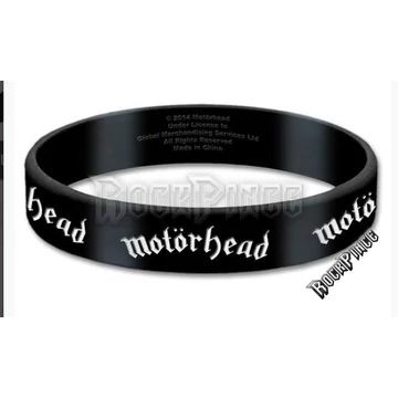MOTÖRHEAD - Logo - szilikon karkötő - MHGUM01