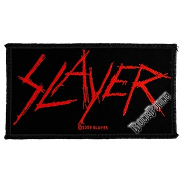 Slayer - Scratched Logo - kisfelvarró - SP2419
