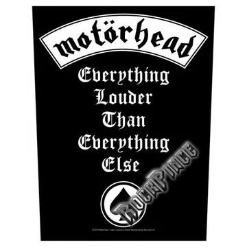 Motörhead - Everything Louder - hátfelvarró - BP820 / BP0820