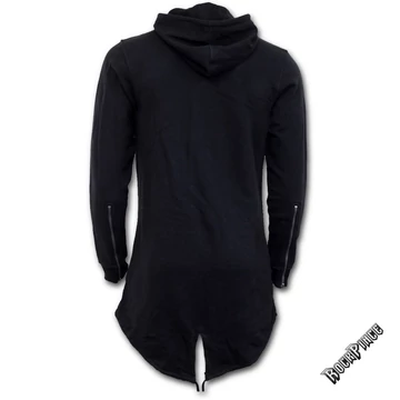 GOTHIC ROCK - Ladies Fish Tail Full Zip Hoody - Zip Sleeve (Plain) - P002F273