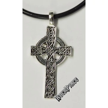 Celtic cross - medál kaucsuk nyakláncon - kicsi