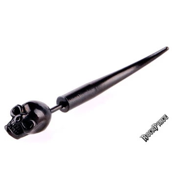 BLACK TOMB SKULL - fülbevaló/álfültágító