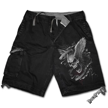 ASCENSION - Vintage Cargo Shorts Black (Plain) - E010M701