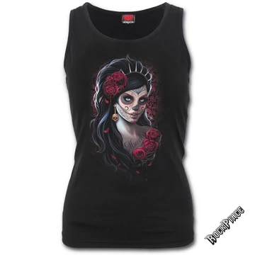 DAY OF THE DEAD - Razor Back Top Black (Plain) - K026G058