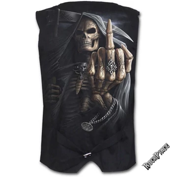 BONE FINGER - Gothic Waistcoat Four Button with Lining (Plain) - M005M656