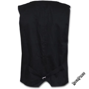 GOTHIC ROCK - Gothic Waistcoat Four Button with Lining (Plain) - P002M656