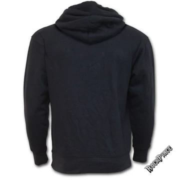 METAL STREETWEAR - Side Pocket Stitched Hoody Black (Plain) - P003F272