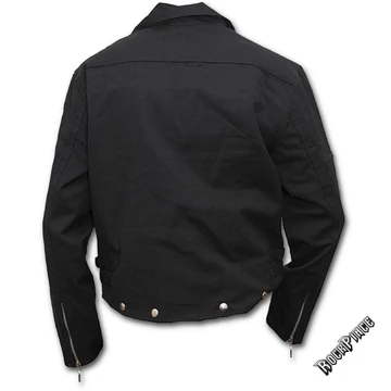 METAL STREETWEAR - Lined Biker Jacket Black - P003M651