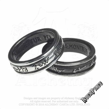 Alchemy - Demon Black &amp;amp; Angel White - gyűrű R212