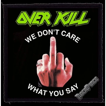 OVER KILL - Fuck You (95x95) - kisfelvarró HKF-0649