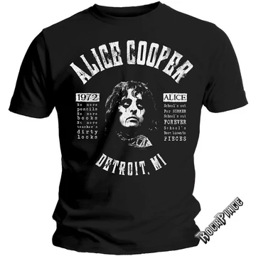 Alice Cooper - School's Out Lyrics - Unisex Póló - ACTEE14MB