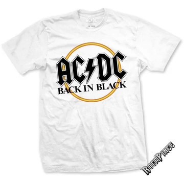 AC/DC - BACK IN BLACK - unisex póló - ACDCTS12MW