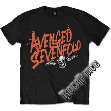 Avenged Sevenfold - Orange Splatter - Unisex Póló - ASTS31MB