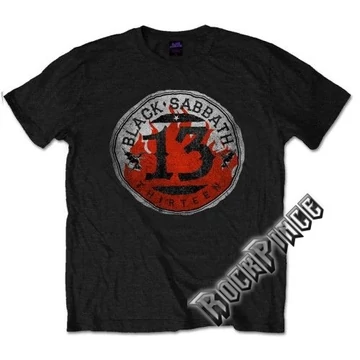 BLACK SABBATH - 13 FLAME CIRCLE - unisex póló - BSTS07MB