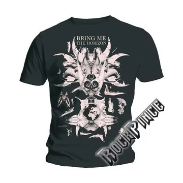 BRING ME THE HORIZON - SKULL &amp; BONES - unisex póló - BMTHTS07MB