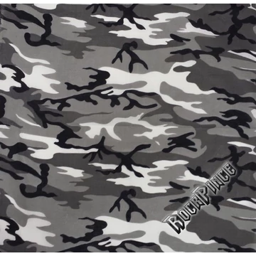 Szürke terep mintás - kendő/bandana