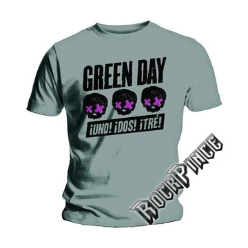 Green Day - Three Heads Better Than One - Unisex Póló - GDTS03MG