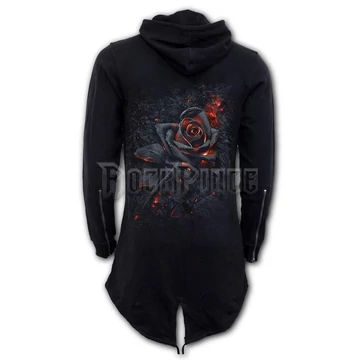 BURNT ROSE - Ladies Fish Tail Full Zip Hoody - Zip Sleeve (Plain) - K048F273