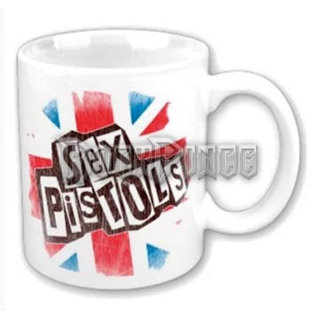 THE SEX PISTOLS - LOGO &amp; FLAG - bögre - SPMUG02